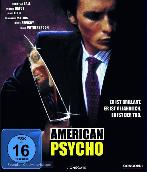 American Psycho - German Blu-Ray movie cover