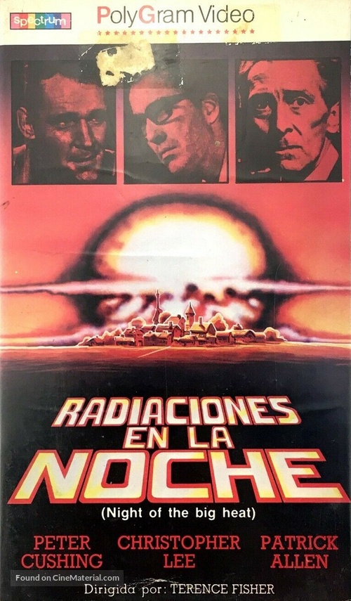 Night of the Big Heat - Spanish VHS movie cover