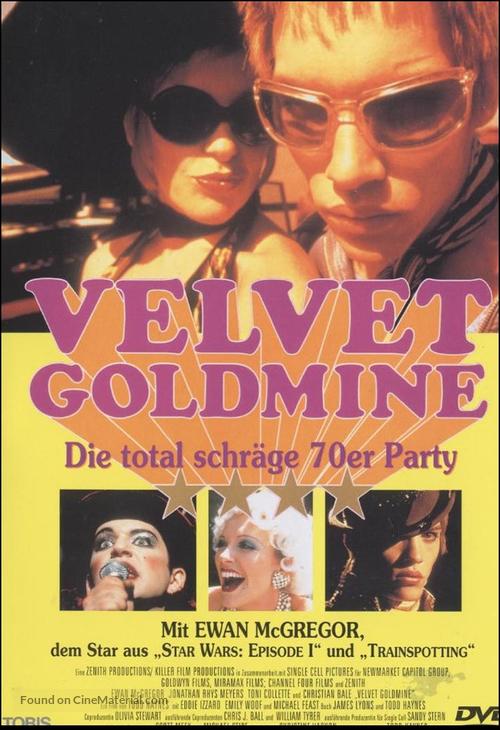 Velvet Goldmine - German Movie Cover