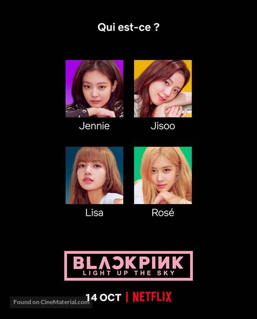 Blackpink: Light Up the Sky - French Movie Poster