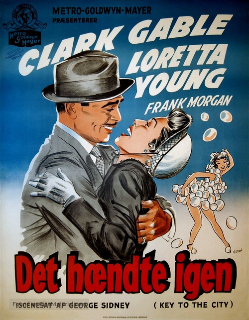 Key to the City - Danish Movie Poster