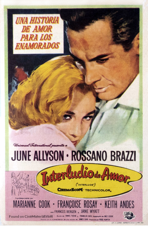 Interlude - Spanish Movie Poster