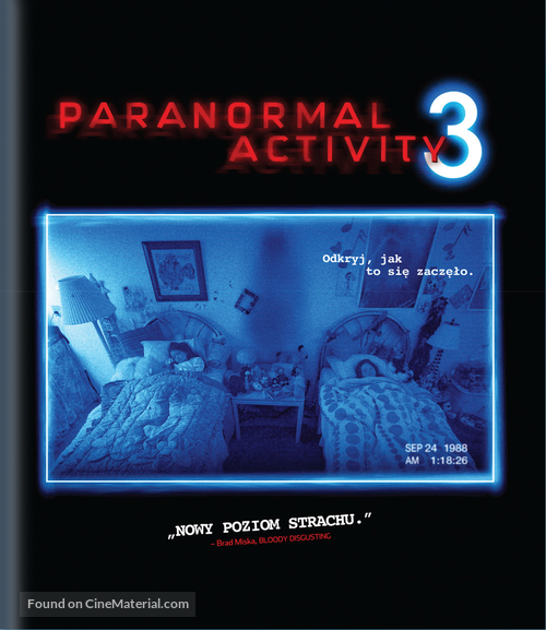 Paranormal Activity 3 - Polish Blu-Ray movie cover