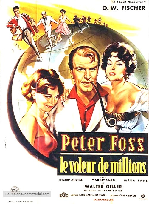 Peter Voss, der Millionendieb - French Movie Poster