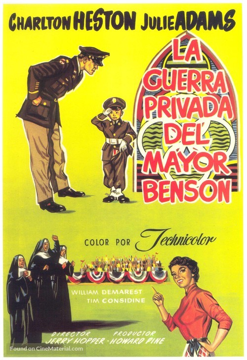 The Private War of Major Benson - Spanish Movie Poster
