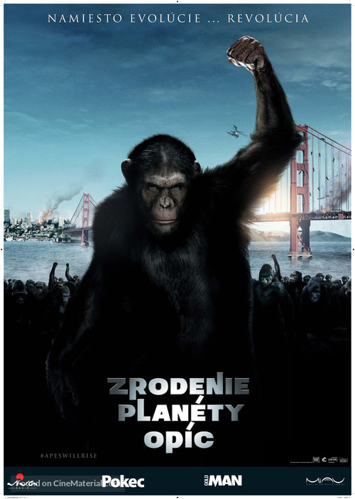 Rise of the Planet of the Apes - Slovak Movie Poster