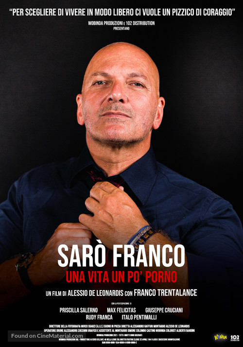 Sar&ograve; Franco - Una vita un po&#039; porno - Italian Movie Poster