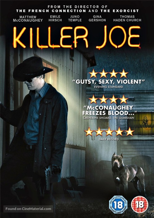 Killer Joe - British DVD movie cover