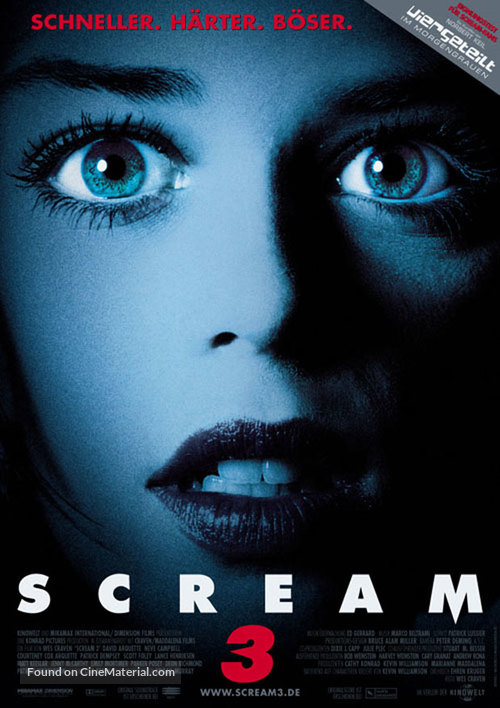 Scream 3 - German Movie Poster