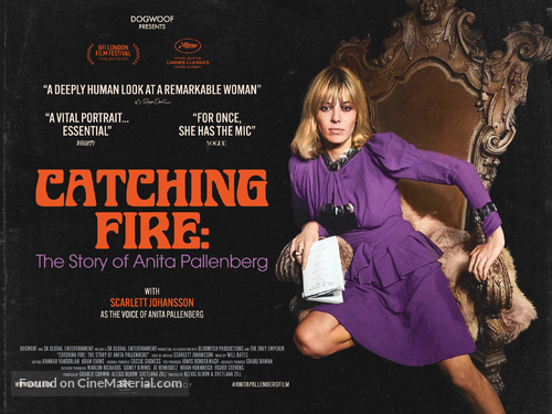 Catching Fire: The Story of Anita Pallenberg - British Movie Poster