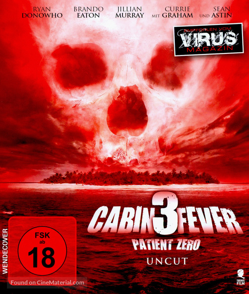 Cabin Fever: Patient Zero - German Blu-Ray movie cover