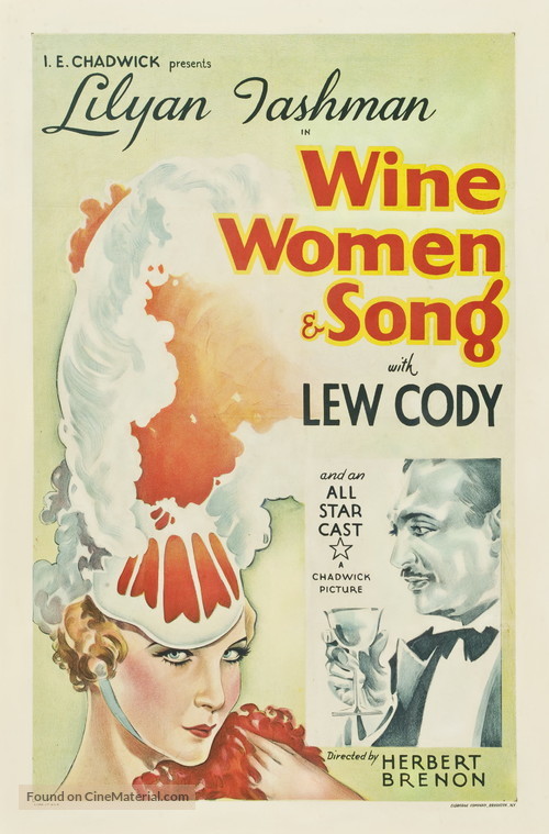 Wine, Women and Song - Movie Poster