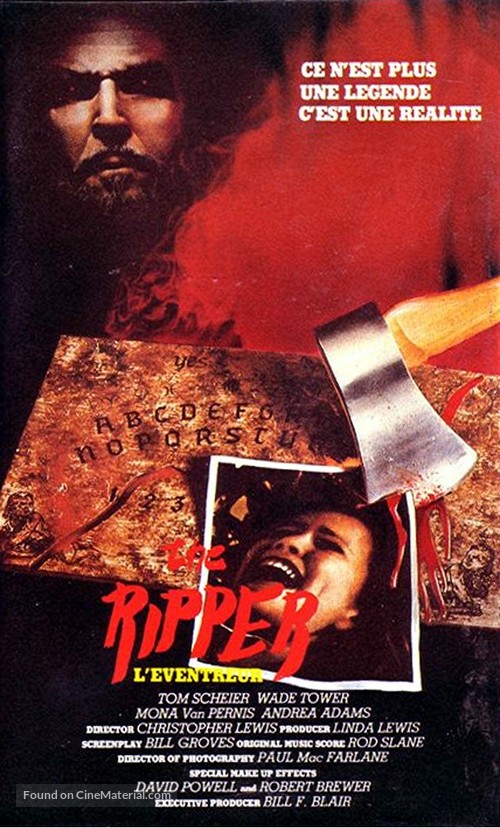 The Ripper - French VHS movie cover