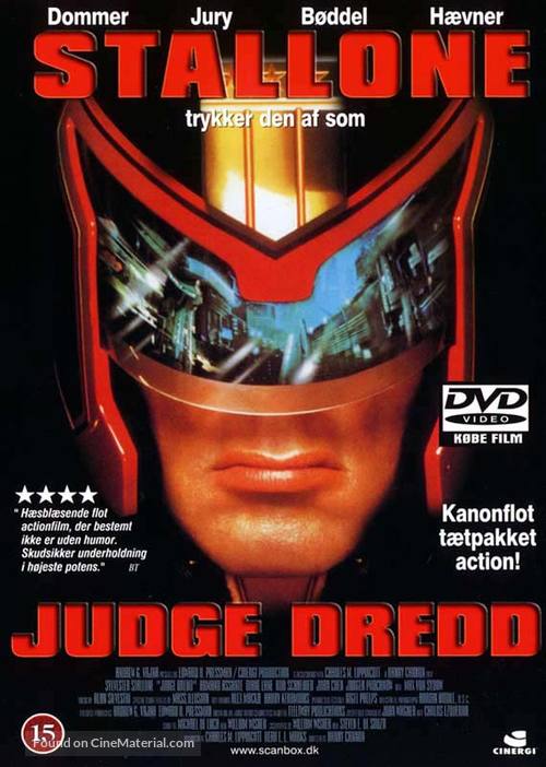 Judge Dredd - Danish Movie Cover