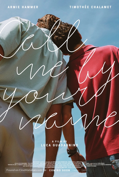 Call Me by Your Name - Portuguese poster