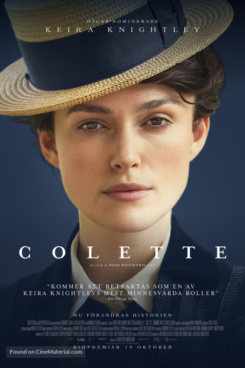 Colette (2018) Swedish movie poster