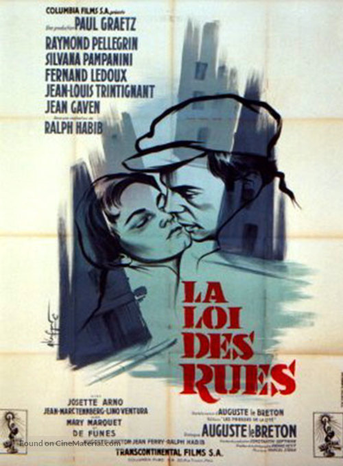 La loi des rues - French Movie Poster