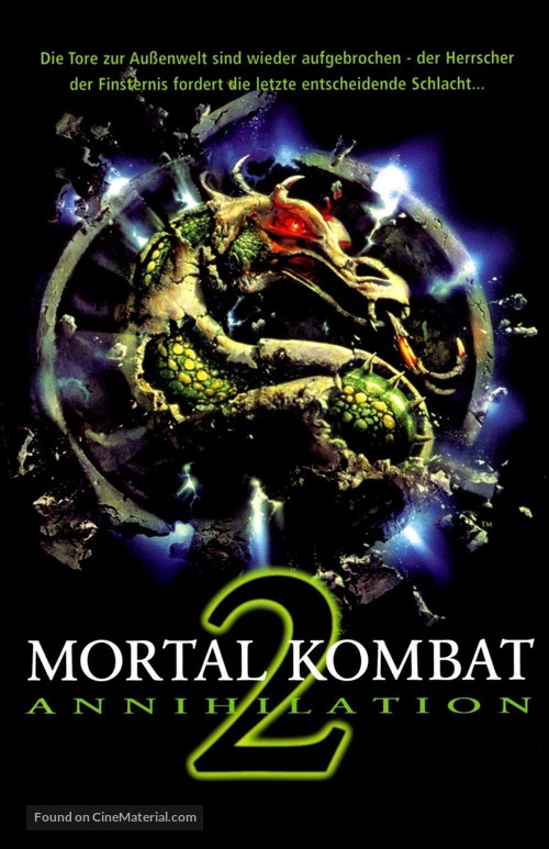 Mortal Kombat: Annihilation - German VHS movie cover