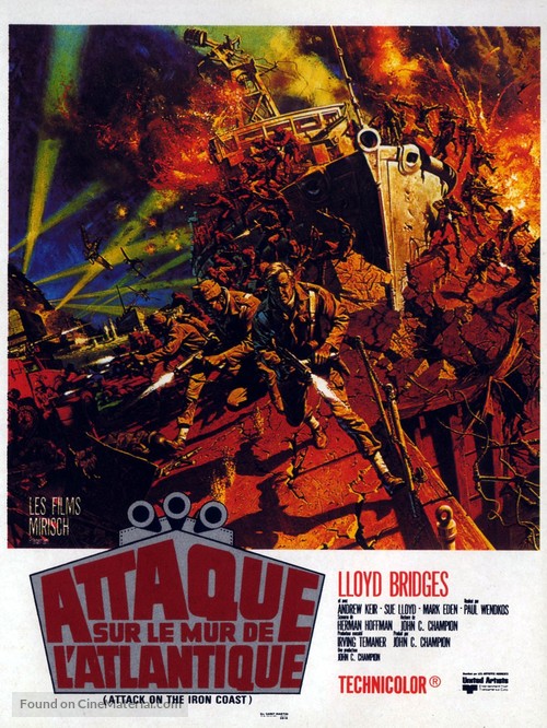 Attack on the Iron Coast - French Movie Poster