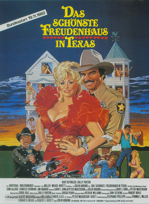 The Best Little Whorehouse in Texas - German Movie Poster