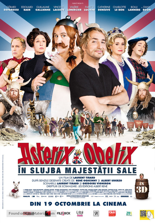 Ast&eacute;rix et Ob&eacute;lix: Au Service de Sa Majest&eacute; - Romanian Movie Poster