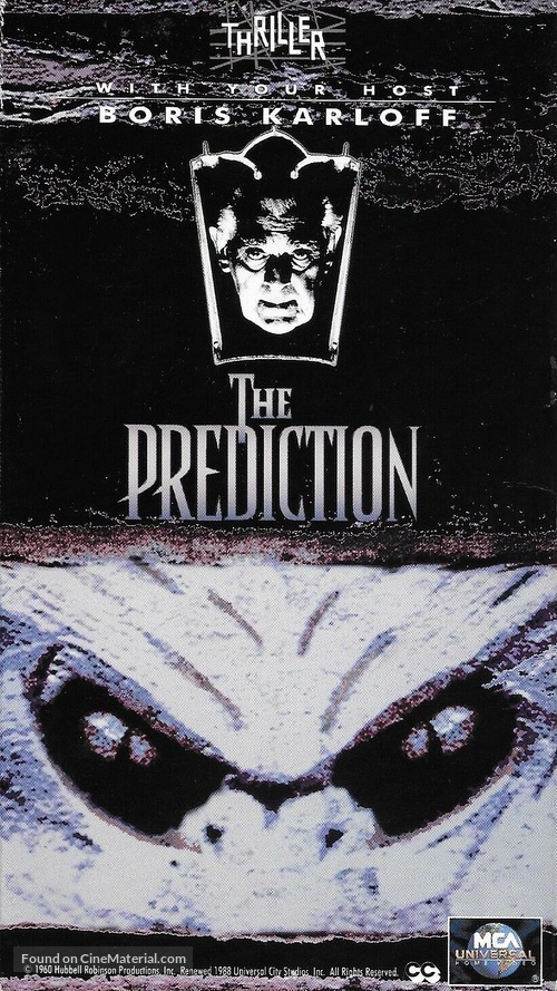 &quot;Thriller&quot; The Prediction - VHS movie cover