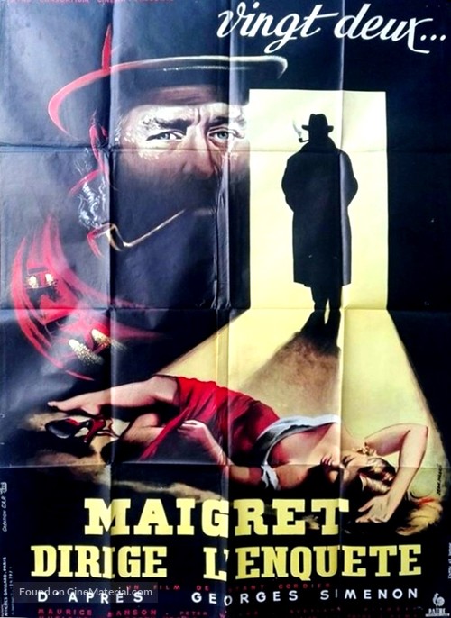 Maigret dirige l&#039;enqu&ecirc;te - French Movie Poster