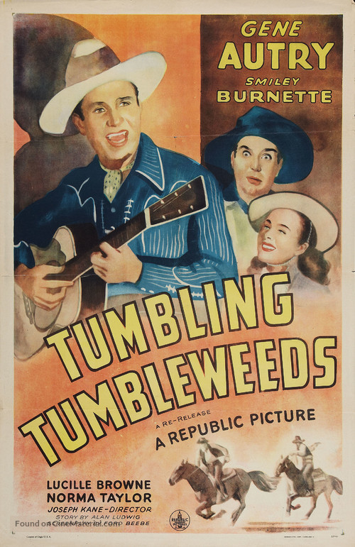 Tumbling Tumbleweeds - Re-release movie poster