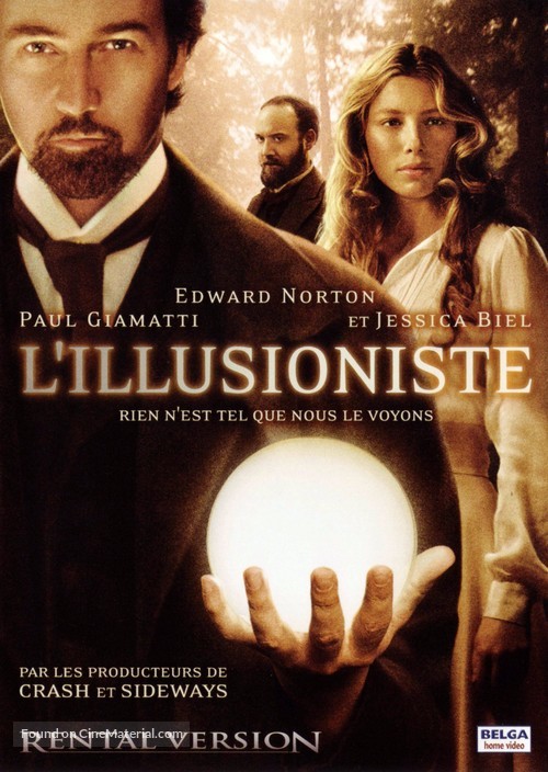 The Illusionist - Belgian DVD movie cover