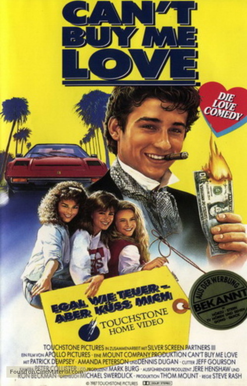 Can&#039;t Buy Me Love - German Movie Poster