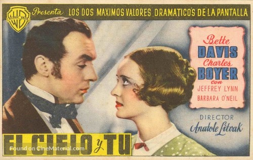 All This, and Heaven Too - Spanish Movie Poster