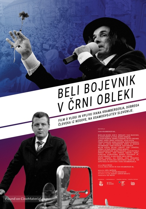 Beli bojevnik v crni obleki - Slovenian Movie Poster