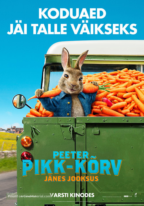 Peter Rabbit 2: The Runaway - Estonian Movie Poster