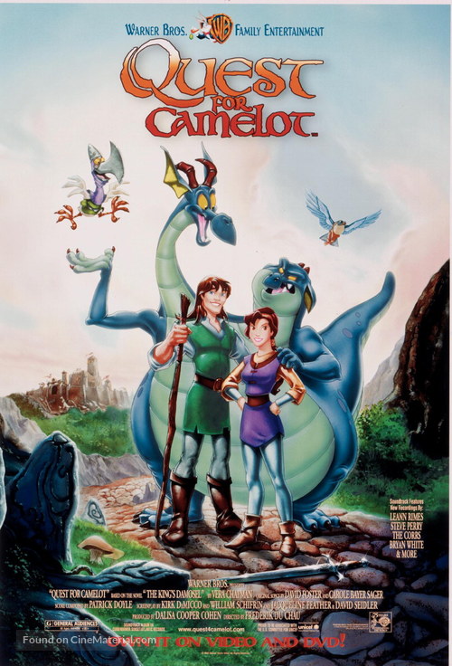 Quest for Camelot - Video release movie poster