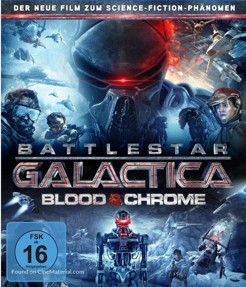 Battlestar Galactica: Blood &amp; Chrome - German Blu-Ray movie cover