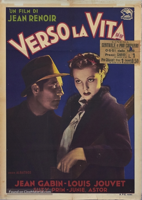 Les bas-fonds - Italian Movie Poster