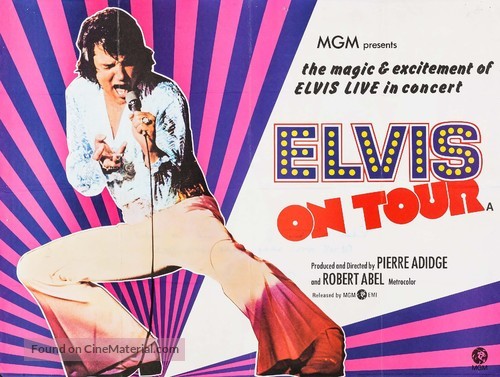 Elvis On Tour - British Movie Poster