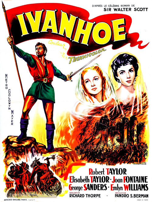 Ivanhoe - French Movie Poster
