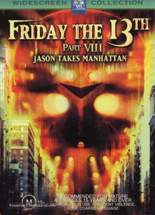 Friday the 13th Part VIII: Jason Takes Manhattan - Australian Movie Cover