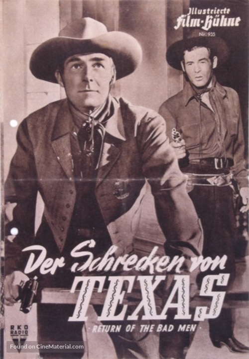 Return of the Bad Men - German poster