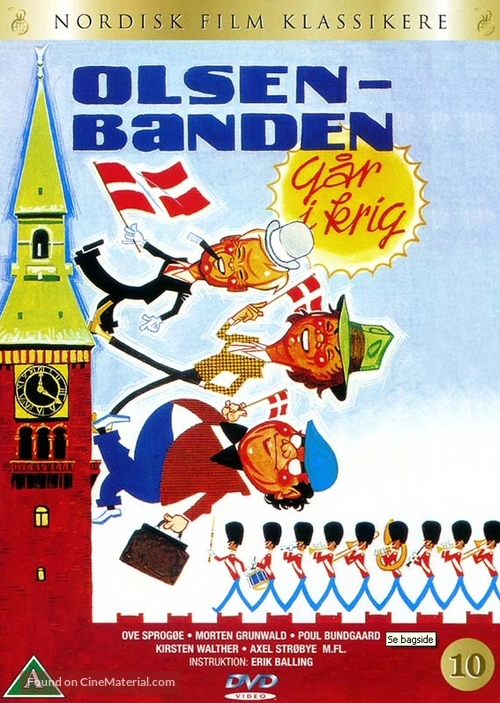 Olsen-banden g&aring;r i krig - Danish DVD movie cover