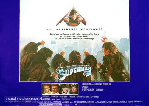 Superman II - British Movie Poster