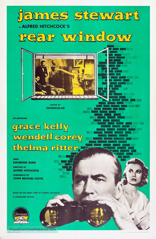 Rear Window - Re-release movie poster