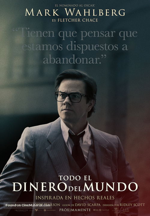 All the Money in the World - Spanish Movie Poster