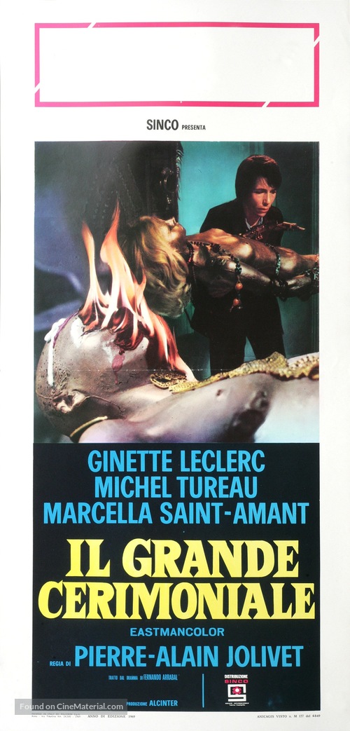 Grand c&egrave;r&egrave;monial, Le - Italian Movie Poster