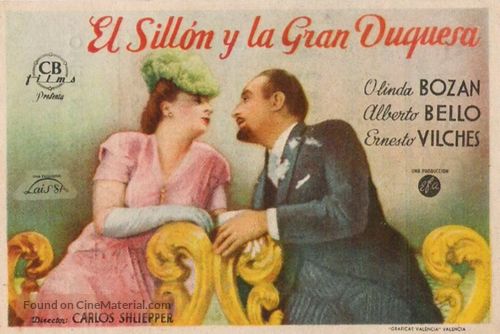 El sill&oacute;n y la gran duquesa - Spanish Movie Poster