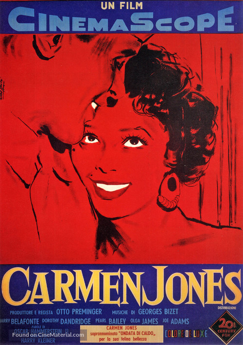 Carmen Jones - Italian Movie Poster