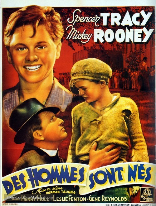 Men of Boys Town - Belgian Movie Poster