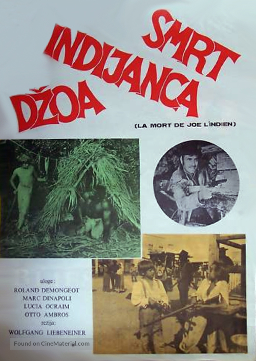 Moartea lui Joe Indianul - Yugoslav Movie Poster