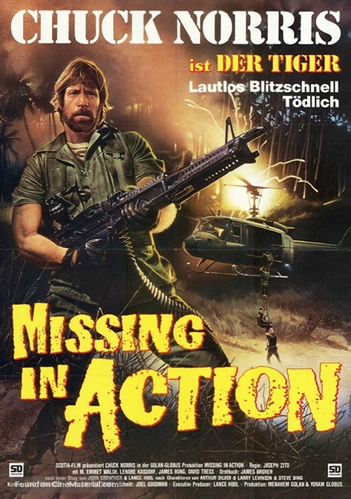 Missing in Action - German Movie Poster
